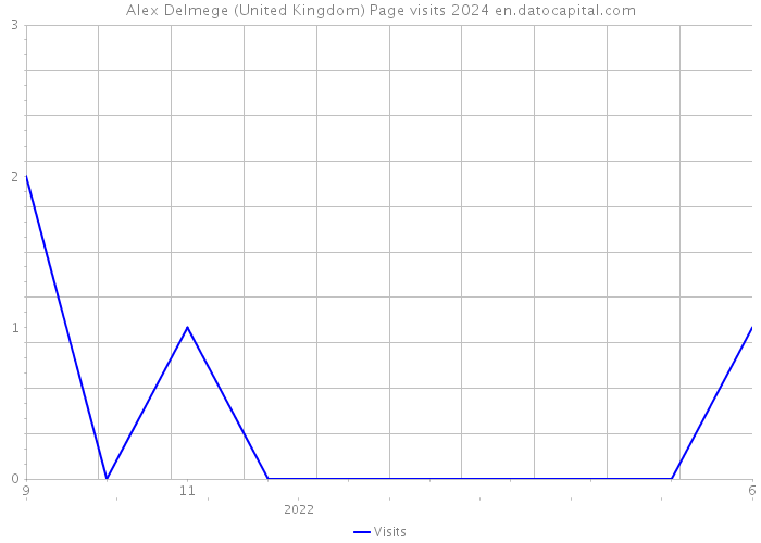 Alex Delmege (United Kingdom) Page visits 2024 