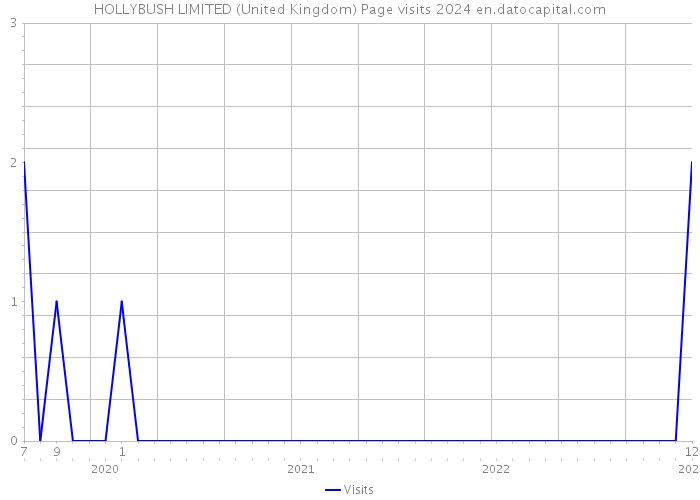 HOLLYBUSH LIMITED (United Kingdom) Page visits 2024 