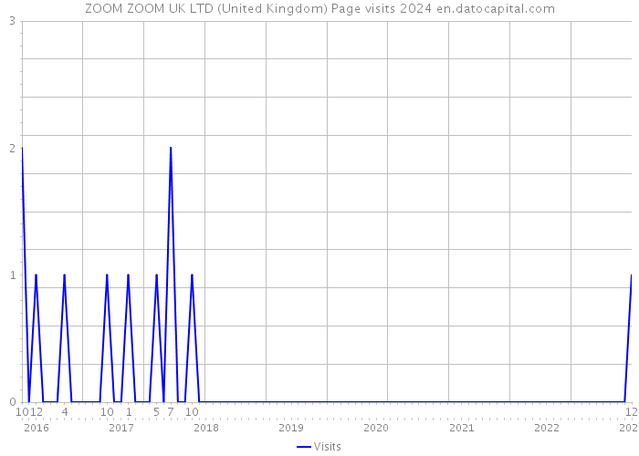 ZOOM ZOOM UK LTD (United Kingdom) Page visits 2024 