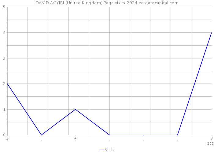 DAVID AGYIRI (United Kingdom) Page visits 2024 