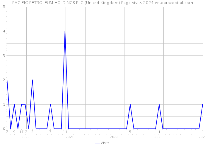PACIFIC PETROLEUM HOLDINGS PLC (United Kingdom) Page visits 2024 