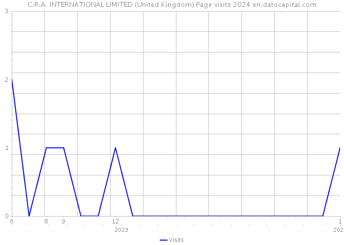 C.R.A. INTERNATIONAL LIMITED (United Kingdom) Page visits 2024 