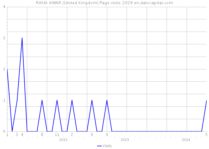RANA AWAR (United Kingdom) Page visits 2024 