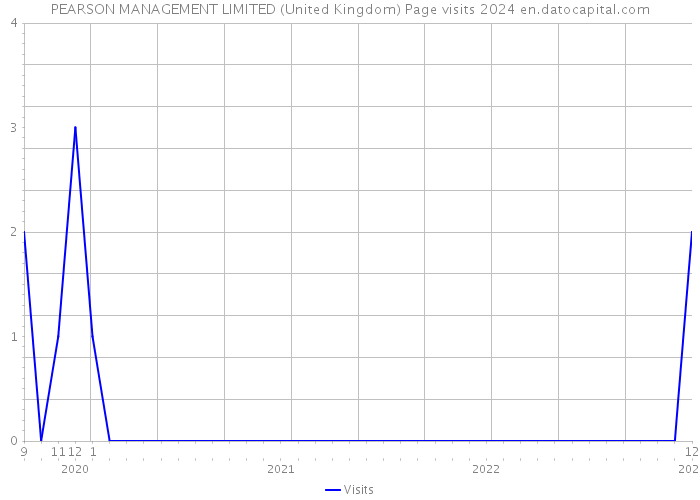 PEARSON MANAGEMENT LIMITED (United Kingdom) Page visits 2024 