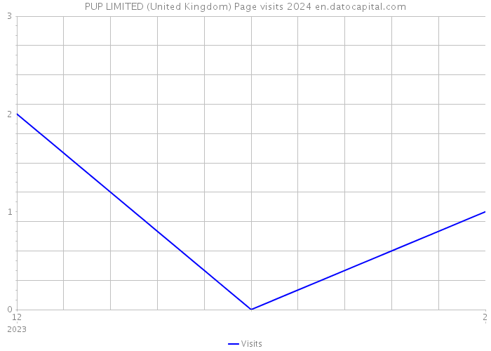 PUP LIMITED (United Kingdom) Page visits 2024 