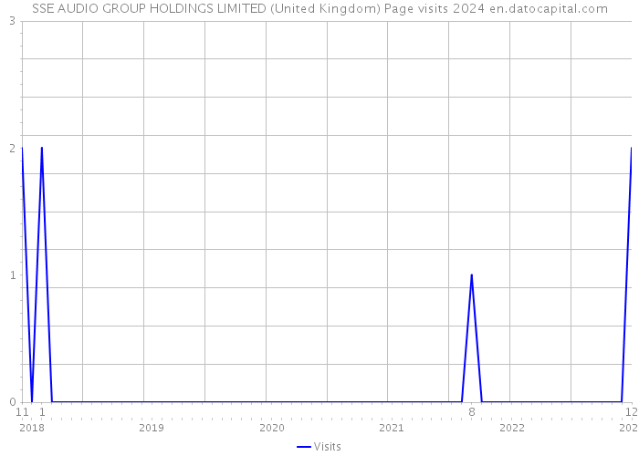 SSE AUDIO GROUP HOLDINGS LIMITED (United Kingdom) Page visits 2024 