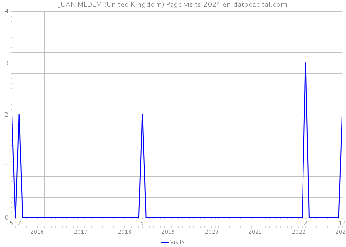 JUAN MEDEM (United Kingdom) Page visits 2024 