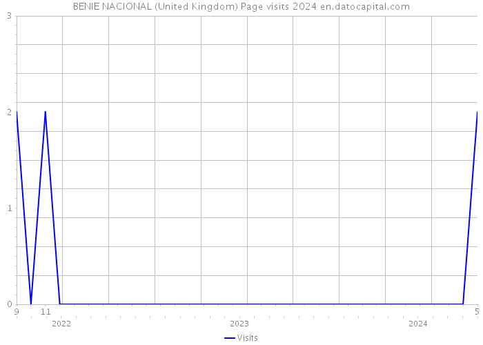 BENIE NACIONAL (United Kingdom) Page visits 2024 