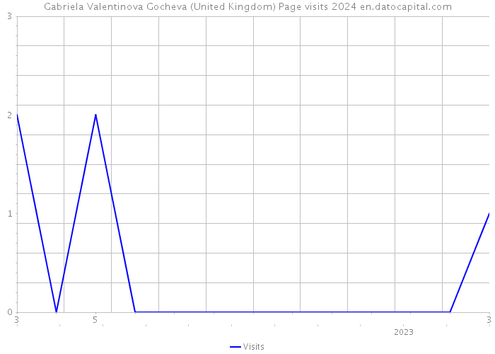 Gabriela Valentinova Gocheva (United Kingdom) Page visits 2024 