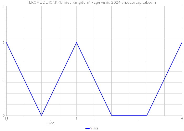 JEROME DE JONK (United Kingdom) Page visits 2024 