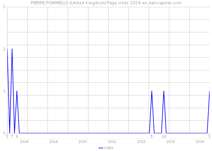 PIERRE POMMELLS (United Kingdom) Page visits 2024 