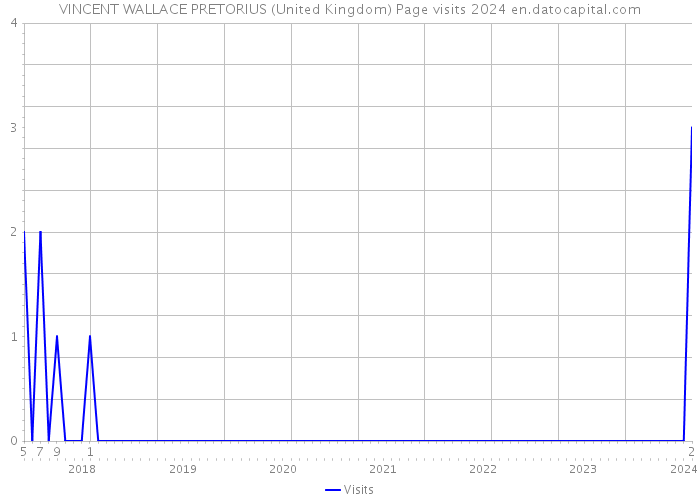 VINCENT WALLACE PRETORIUS (United Kingdom) Page visits 2024 