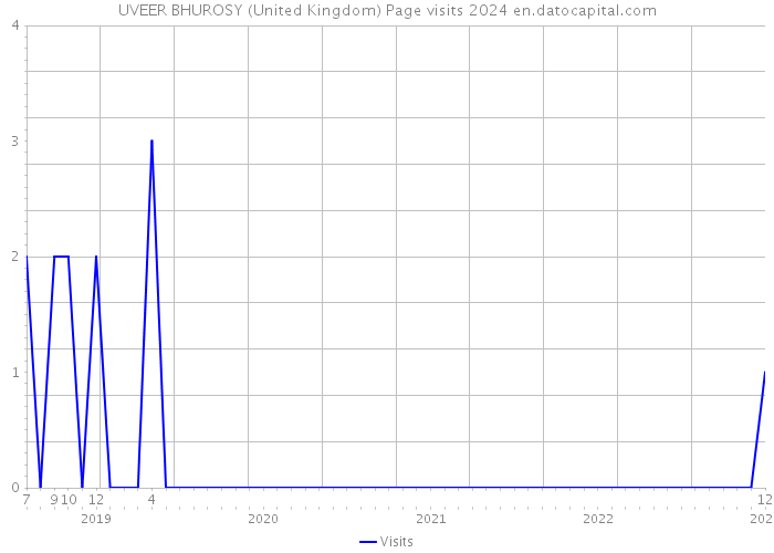 UVEER BHUROSY (United Kingdom) Page visits 2024 