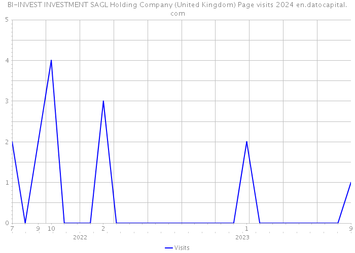 BI-INVEST INVESTMENT SAGL Holding Company (United Kingdom) Page visits 2024 