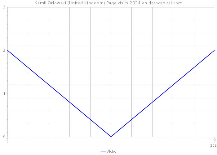 Kamil Orlowski (United Kingdom) Page visits 2024 