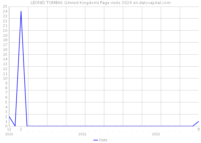 LEONID TOMBAK (United Kingdom) Page visits 2024 