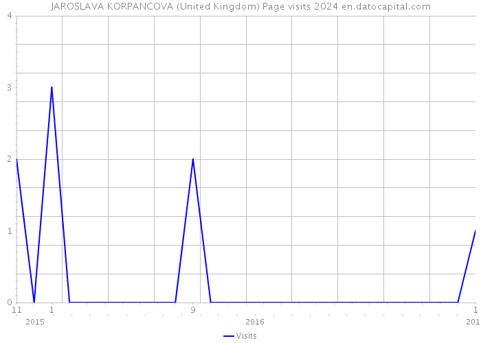 JAROSLAVA KORPANCOVA (United Kingdom) Page visits 2024 