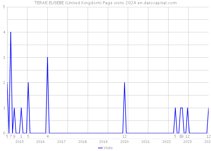 TERAE EUSEBE (United Kingdom) Page visits 2024 