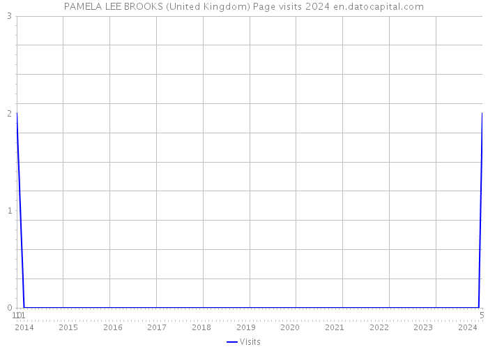 PAMELA LEE BROOKS (United Kingdom) Page visits 2024 