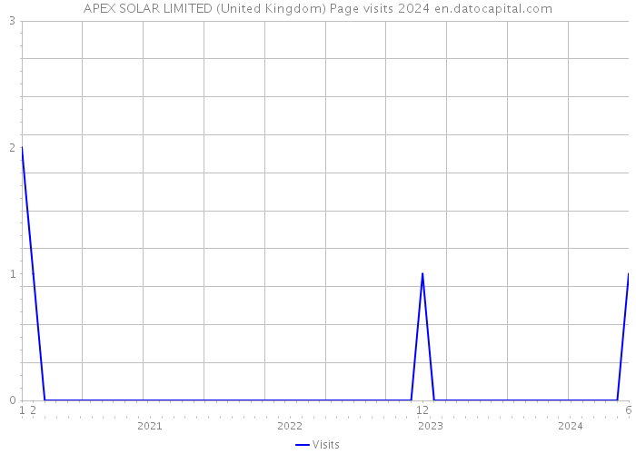 APEX SOLAR LIMITED (United Kingdom) Page visits 2024 