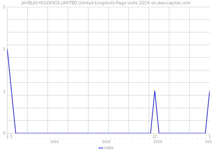 JAVELIN HOLDINGS LIMITED (United Kingdom) Page visits 2024 