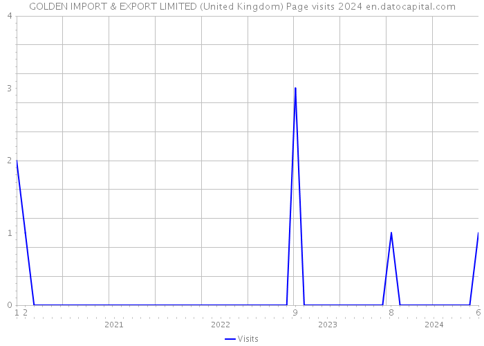 GOLDEN IMPORT & EXPORT LIMITED (United Kingdom) Page visits 2024 
