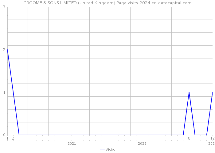 GROOME & SONS LIMITED (United Kingdom) Page visits 2024 