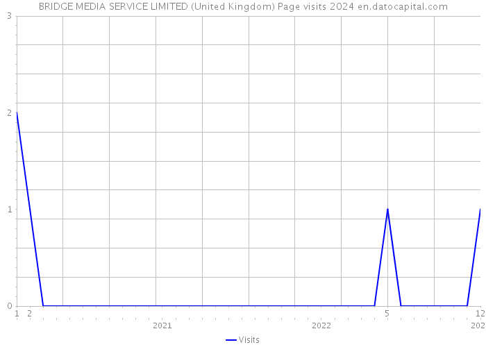BRIDGE MEDIA SERVICE LIMITED (United Kingdom) Page visits 2024 