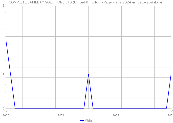 COMPLETE SAMEDAY SOLUTIONS LTD (United Kingdom) Page visits 2024 