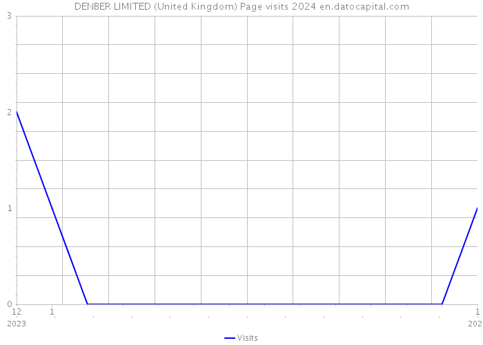 DENBER LIMITED (United Kingdom) Page visits 2024 