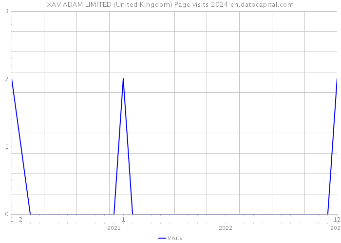 XAV ADAM LIMITED (United Kingdom) Page visits 2024 