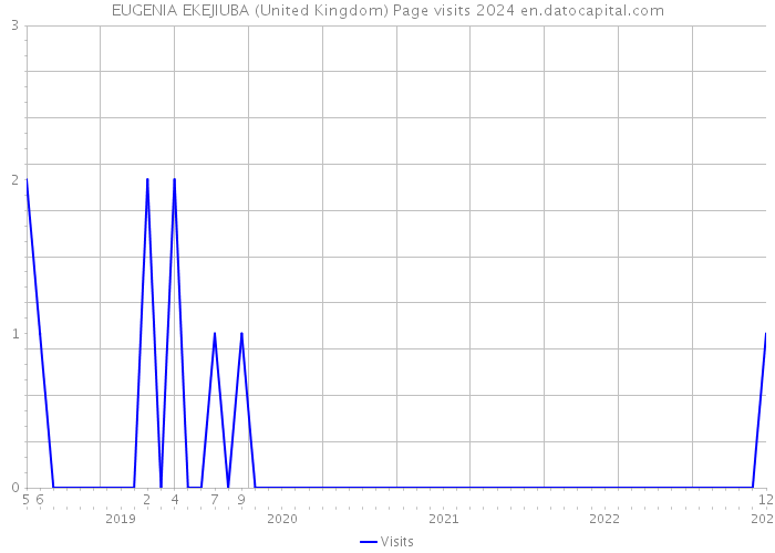 EUGENIA EKEJIUBA (United Kingdom) Page visits 2024 