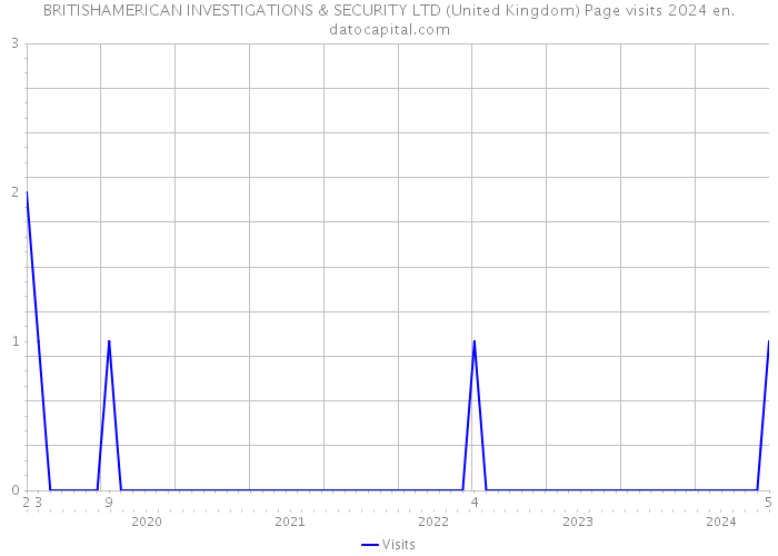 BRITISHAMERICAN INVESTIGATIONS & SECURITY LTD (United Kingdom) Page visits 2024 