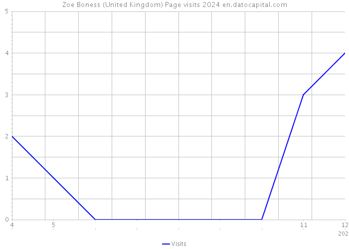 Zoe Boness (United Kingdom) Page visits 2024 