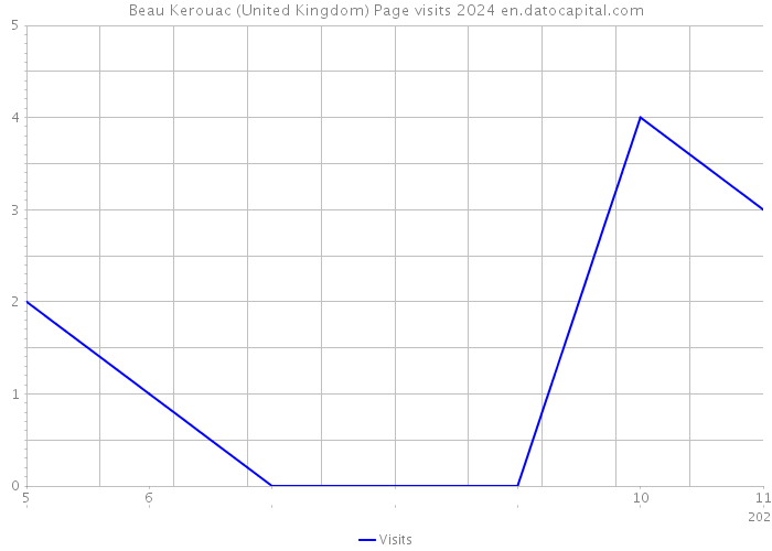 Beau Kerouac (United Kingdom) Page visits 2024 