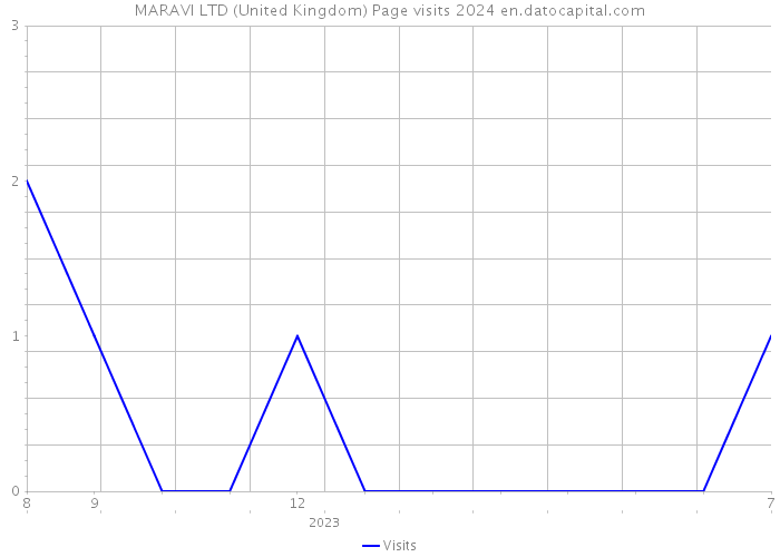 MARAVI LTD (United Kingdom) Page visits 2024 