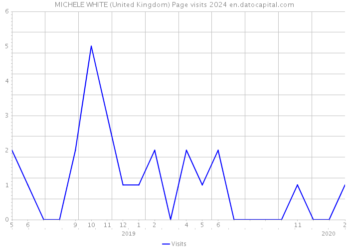 MICHELE WHITE (United Kingdom) Page visits 2024 