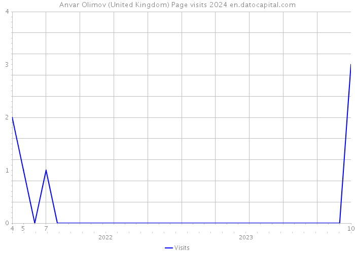 Anvar Olimov (United Kingdom) Page visits 2024 