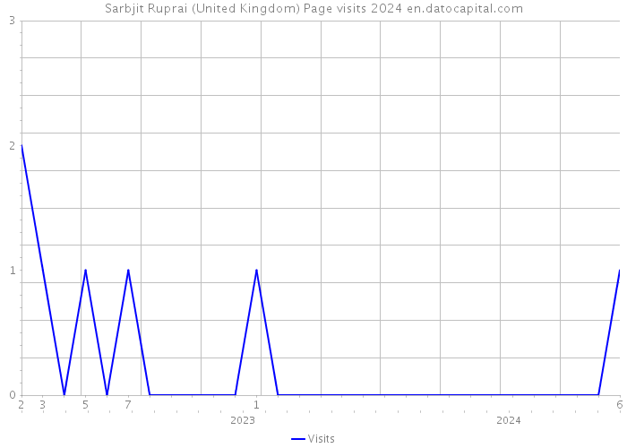Sarbjit Ruprai (United Kingdom) Page visits 2024 