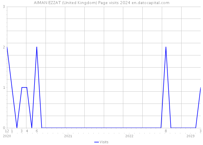 AIMAN EZZAT (United Kingdom) Page visits 2024 