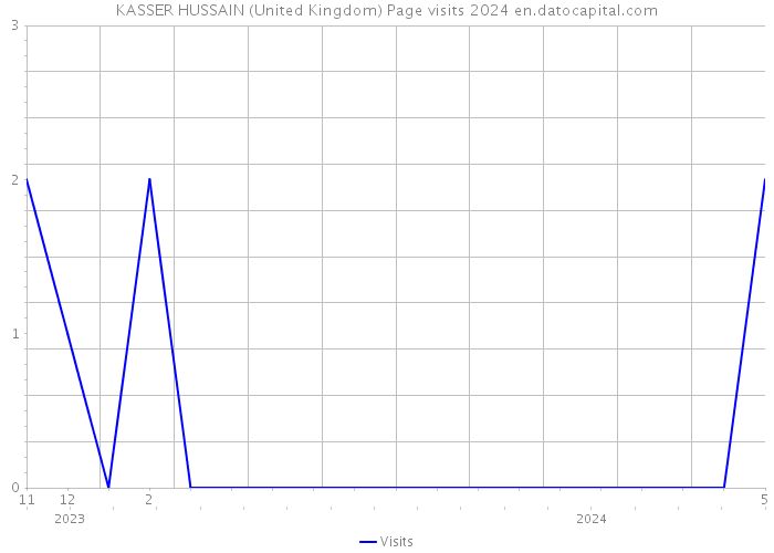 KASSER HUSSAIN (United Kingdom) Page visits 2024 