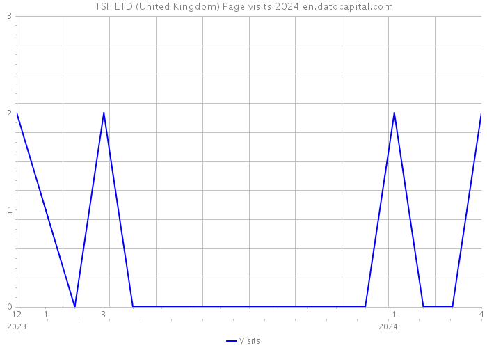 TSF LTD (United Kingdom) Page visits 2024 