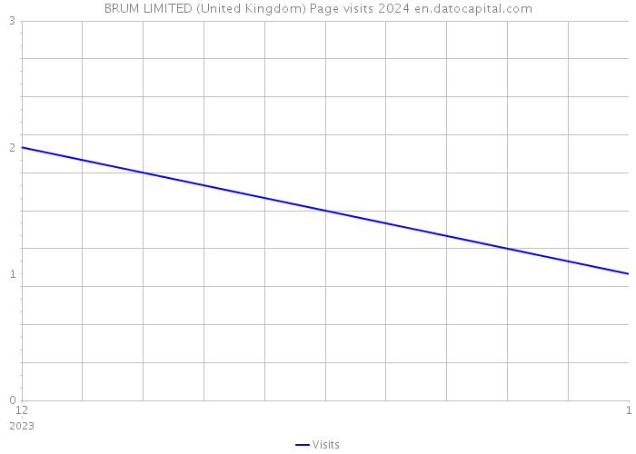 BRUM LIMITED (United Kingdom) Page visits 2024 