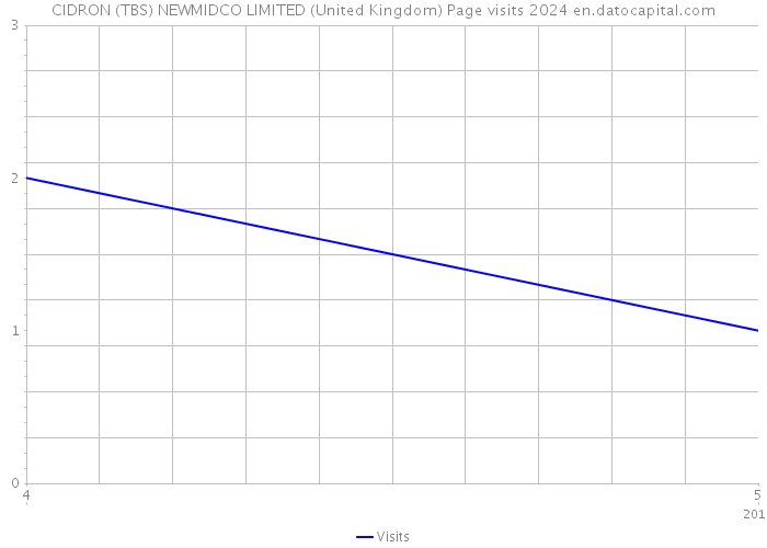 CIDRON (TBS) NEWMIDCO LIMITED (United Kingdom) Page visits 2024 