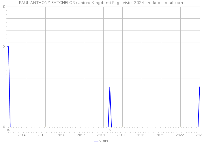 PAUL ANTHONY BATCHELOR (United Kingdom) Page visits 2024 