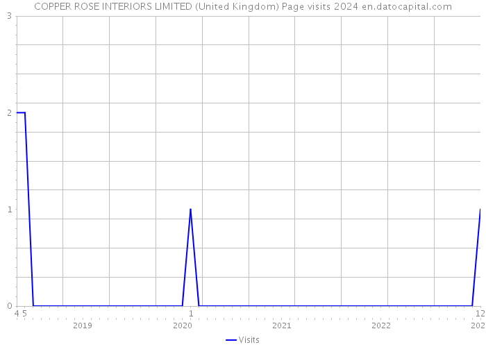COPPER ROSE INTERIORS LIMITED (United Kingdom) Page visits 2024 