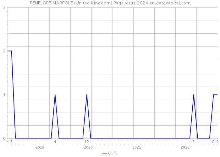 PENELOPE MARPOLE (United Kingdom) Page visits 2024 