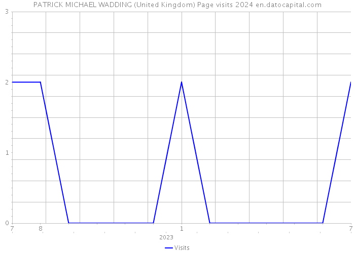PATRICK MICHAEL WADDING (United Kingdom) Page visits 2024 