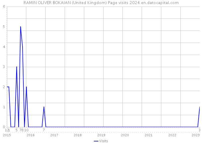 RAMIN OLIVER BOKAIAN (United Kingdom) Page visits 2024 
