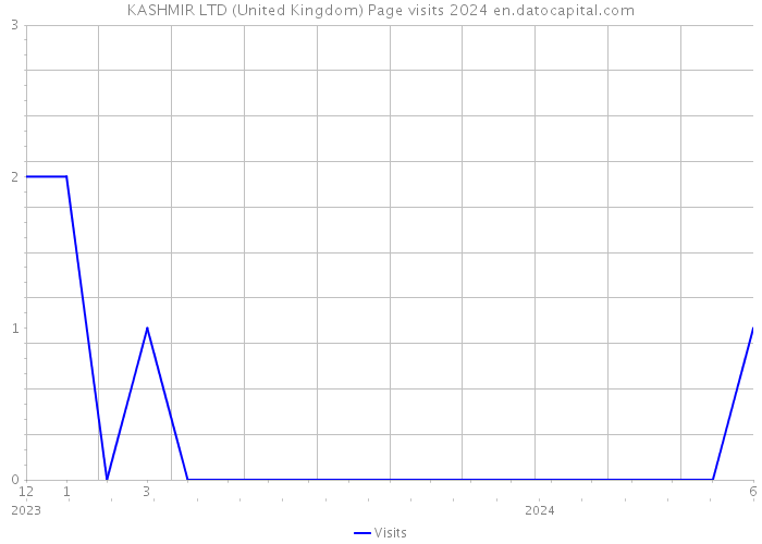 KASHMIR LTD (United Kingdom) Page visits 2024 